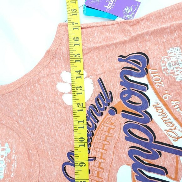 Clemson National Championship Womens Orange Football Tank Top Size M - Picture 10 of 14